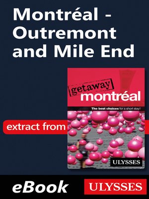 cover image of Montréal--Outremont and Mile End